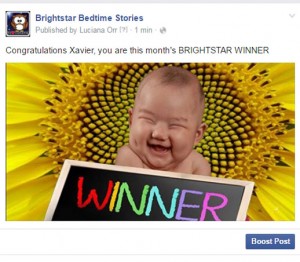 Brightstar Bedtime Stories April 2016 Book Winner Xavier
